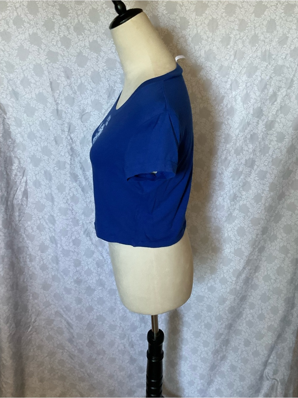 Rosio Blue Betty Boop Dodgers Crop Top - Picture 2 of 5